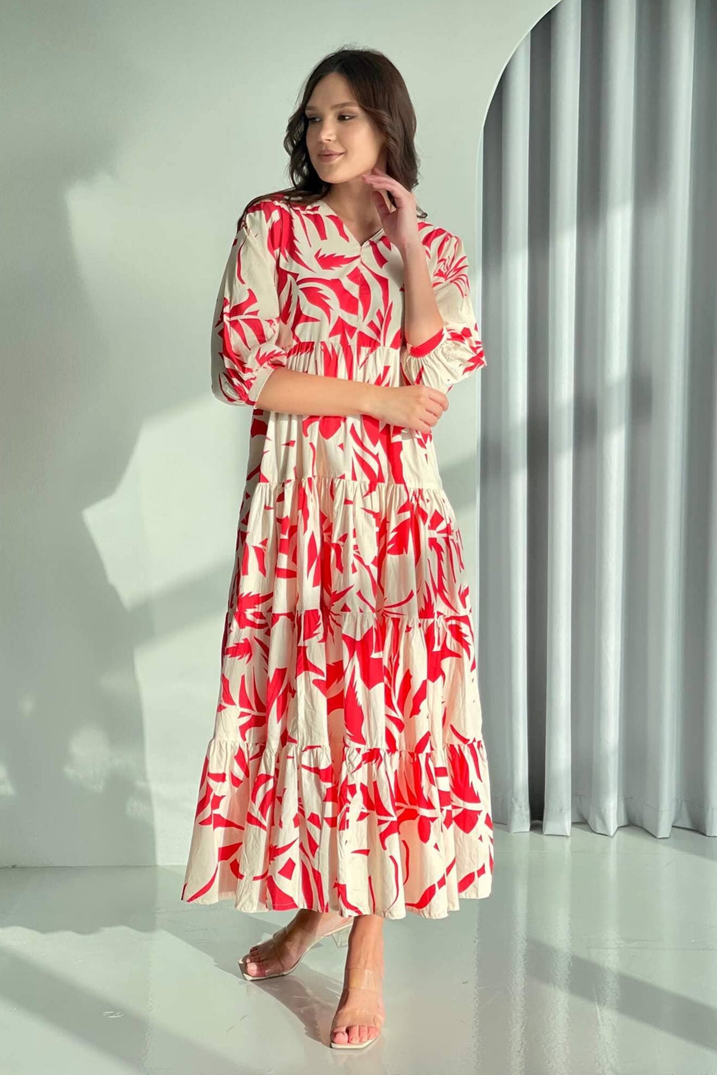 Timeless Grace Floral Printed Dress