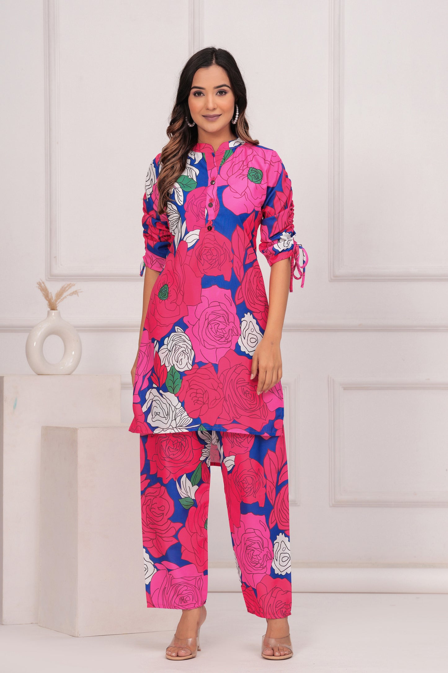 Multi Colored Floral Co-Ord Set