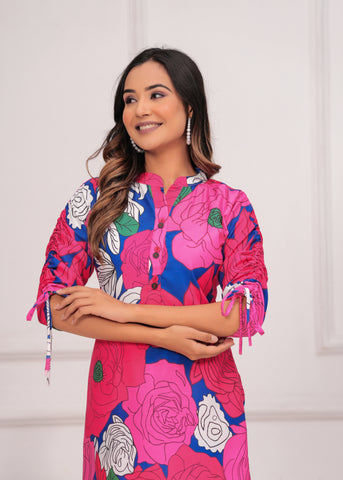 Multi Colored Floral Co-Ord Set