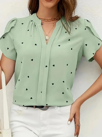 Uvercee Trendy Women's Western Top with Lovely Vibes