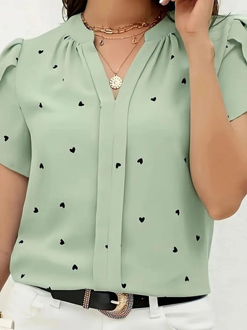Uvercee Trendy Women's Western Top with Lovely Vibes
