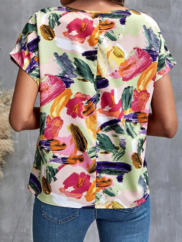 Uvercee Colorful Short Sleeve Top