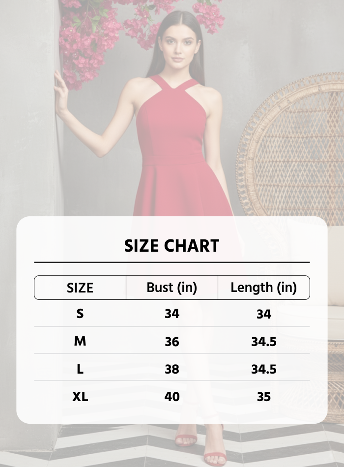 Women’s Sleeveless A-Line Halter Mini Dress - Party & Date Outfit | Uvercee