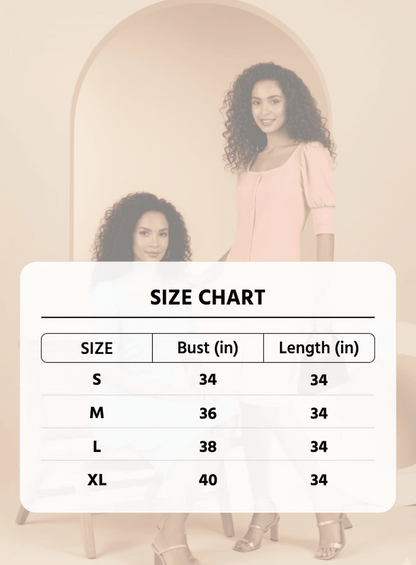 Trending Puff Sleeve Button-Down Midi Dress - Slim Fit, Square Neck, Knee-Length