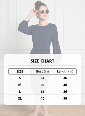 The Executive Sheath: Chic Navy Tie-Waist Pencil Dress | Perfect for Office, Meetings & Formal Events