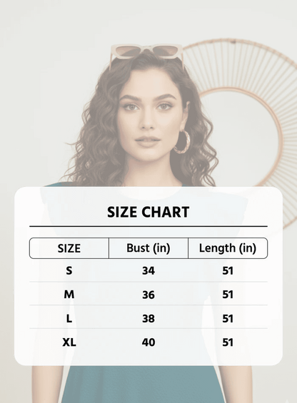 The Teal Statement: Ruffle Sleeve A-Line Midi Dress