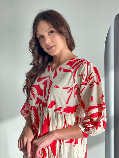 Timeless Grace Floral Printed Dress