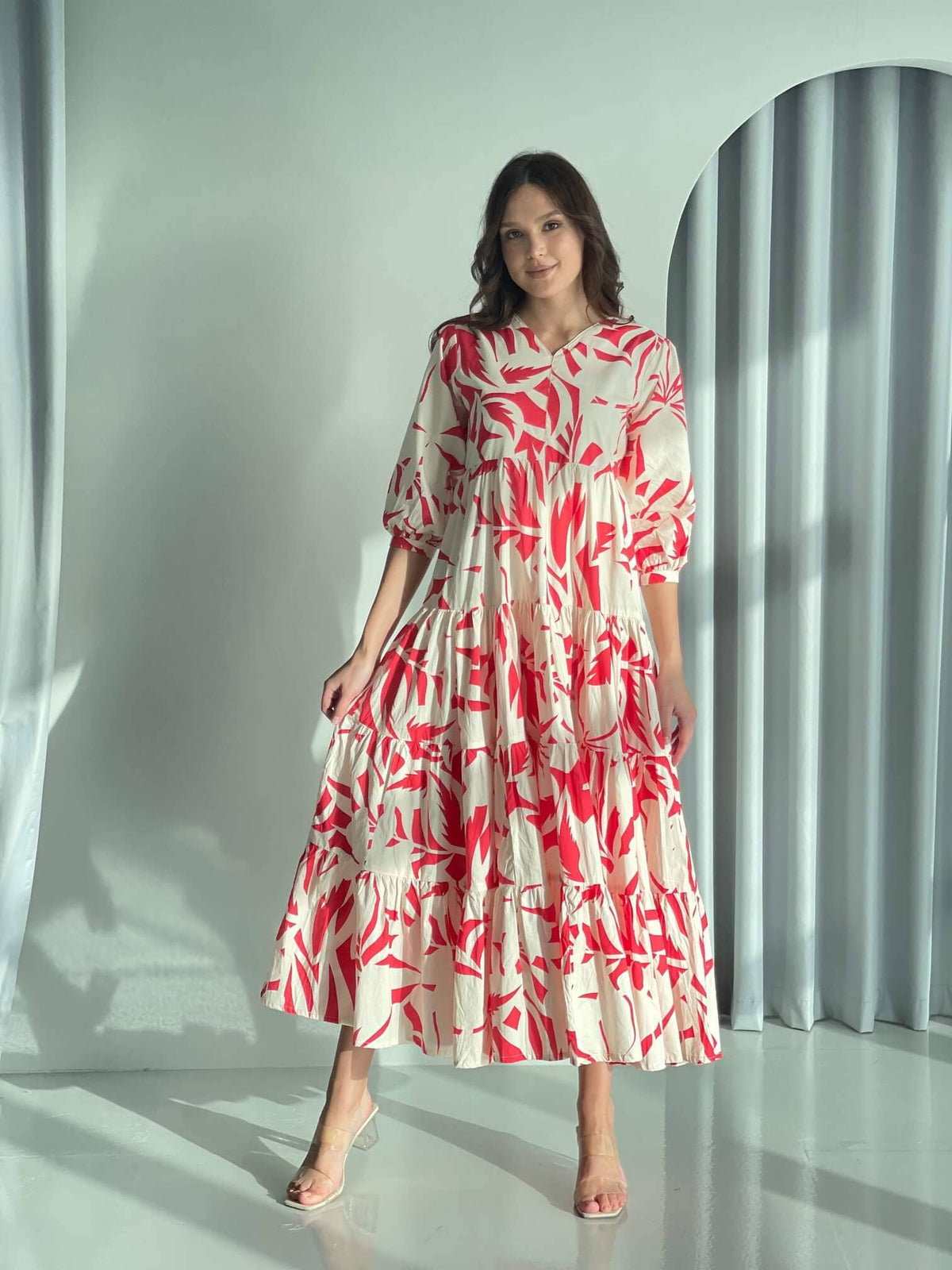 Timeless Grace Floral Printed Dress