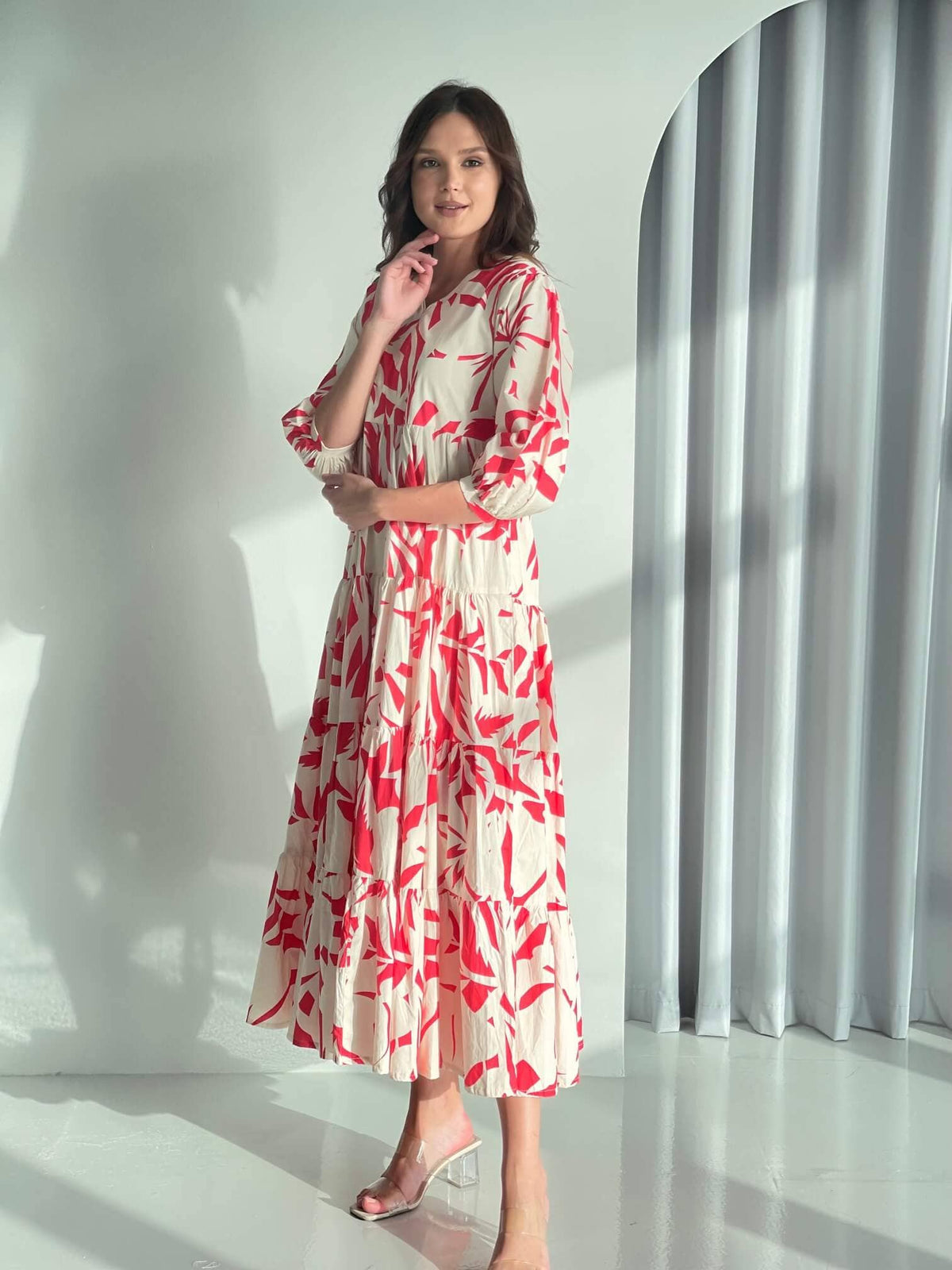 Timeless Grace Floral Printed Dress