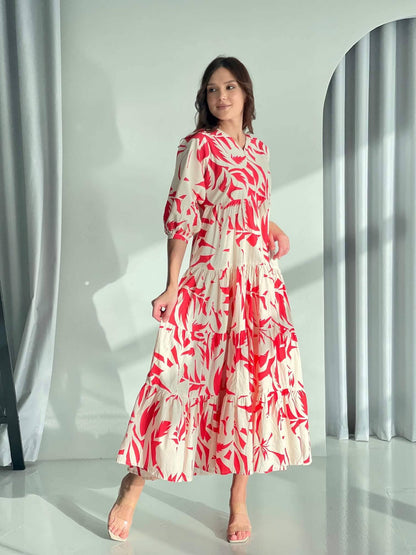 Timeless Grace Floral Printed Dress